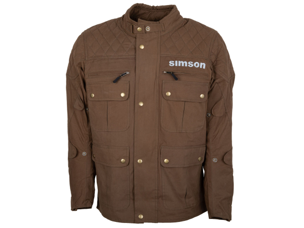 Motorradjacke SIMSON braun Größe: XL