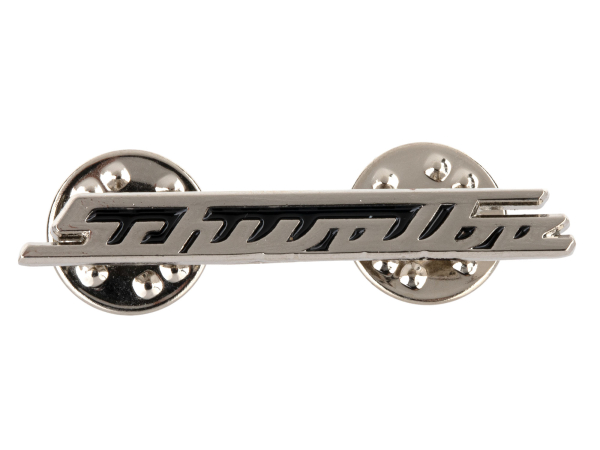 PIN , Anstecknadel - SCHWALBE silber-schwarz ca. 38 mm breit