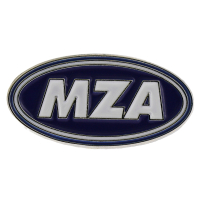 PIN , Anstecknadel  - MZA-Logo blau-weiß Weichemaille