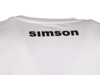 T-Shirt Farbe: weiß - Motiv: S51 auf Flammrot - 100% Baumwolle