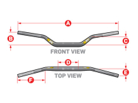 Lenkstange Lenker ProTaper SE SX Race schwarz 87mm - 800mm