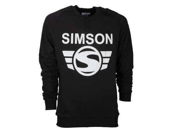 Herren-Sweatshirt schwarz - Motiv: SIMSON - 100% Baumwolle M