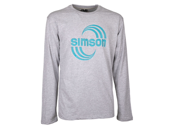 Longsleeve, Langarmshirt -  Farbe: grau - Motiv: SIMSON Cross XL