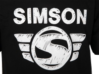 T-Shirt Farbe: schwarz - Motiv: SIMSON - 100% Baumwolle M