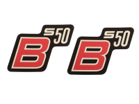 S50 Aufkleber für Seitendeckel S50 B Rot