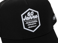 Truckercap curved, Farbe: schwarz, Motiv: 60 Jahre