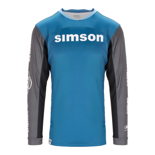 Crossshirt Motiv: Simson - Farbe: blau