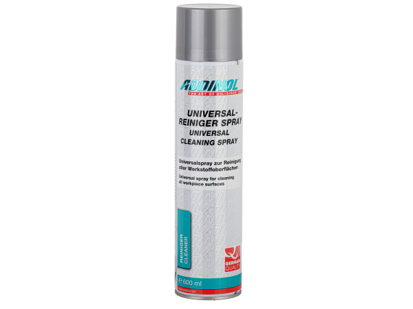 ADDINOL Universalreiniger-Spray, 600ml Spraydose, Bremsenreiniger, Motorreiniger, Kupplungsreiniger lösungsmittelh., Schnellreiniger.