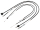 4x Seilzüge - schwarz - KR51/1 Hycomat, Starter Fkt.-länge 87mm, Bremsbowdenzug hinten - Hebel aussenliegend